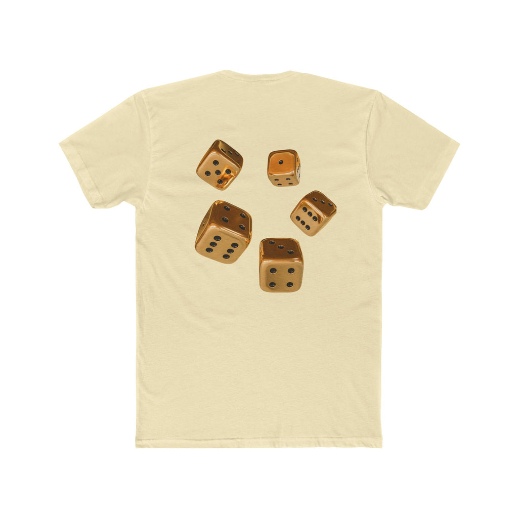 “Dice” Tee — Vintage Wooden Dice Graphic Cotton T‑Shirt