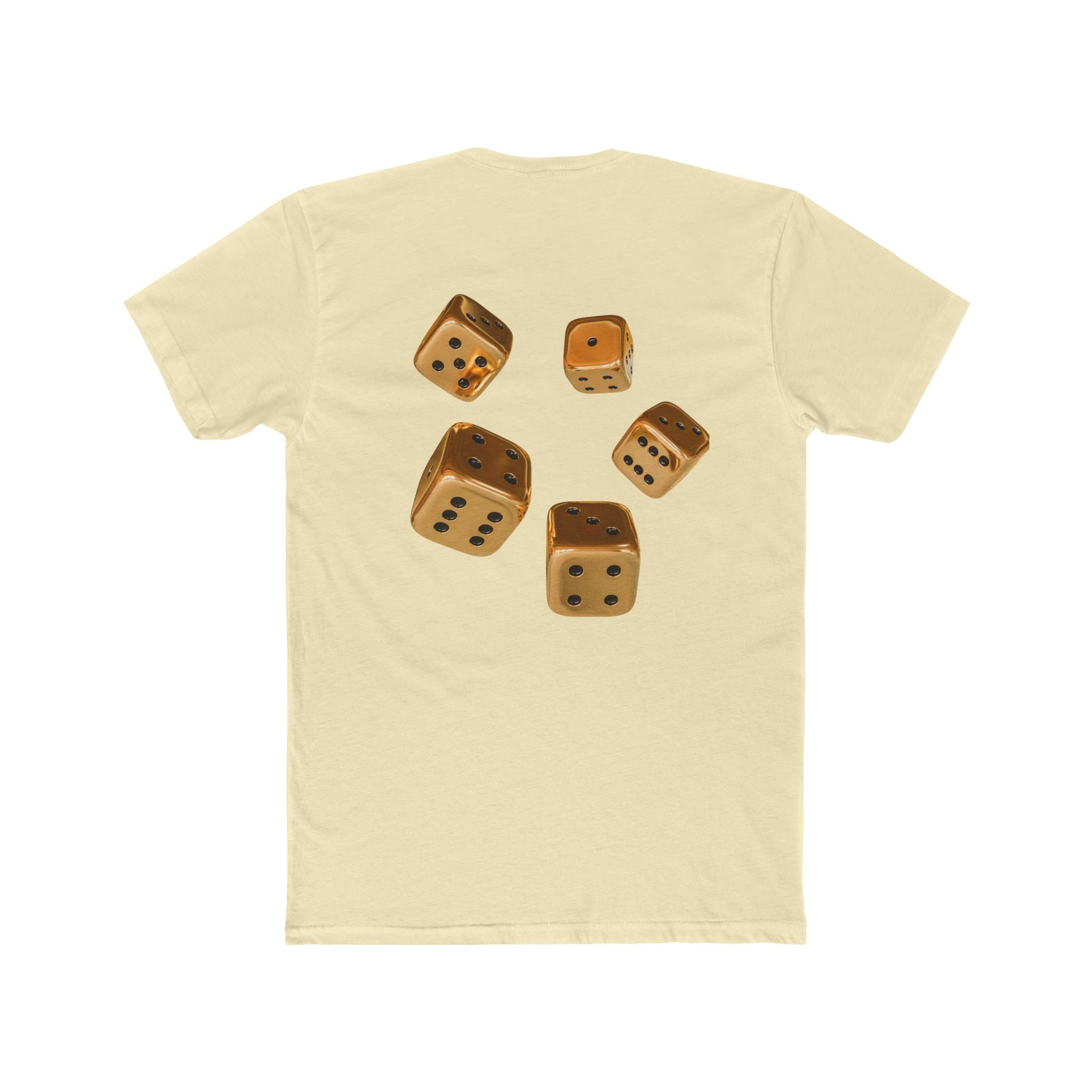 “Dice” Tee — Vintage Wooden Dice Graphic Cotton T‑Shirt