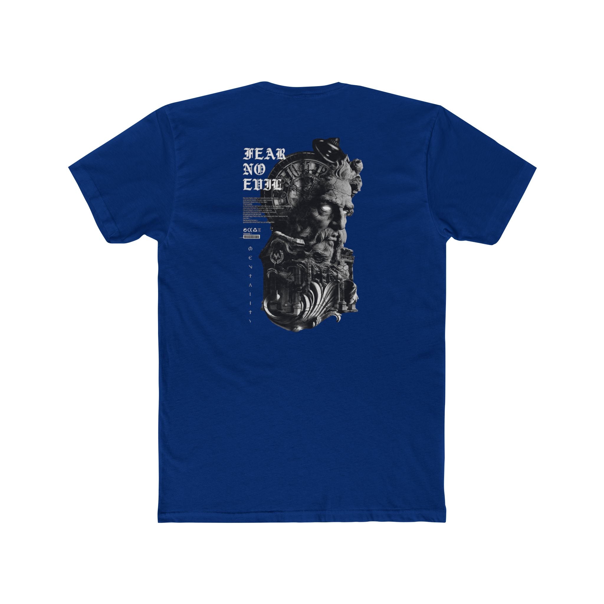 'Fear No Evil' Baroque Statue Black Tee