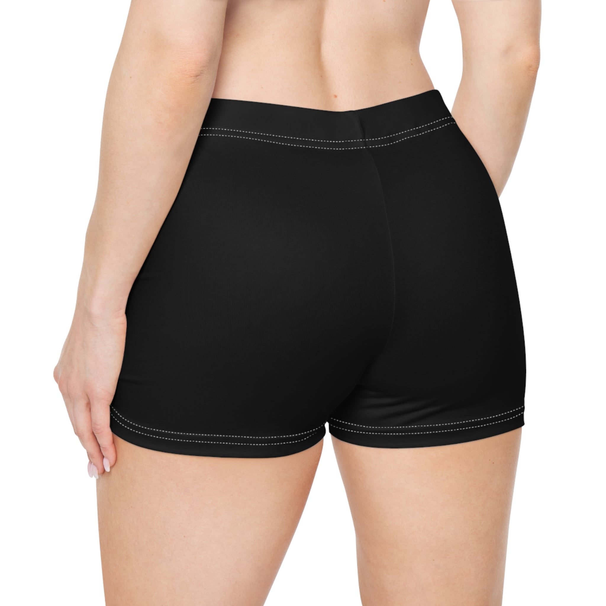 BajeNation Trident Women's Athletic Shorts — Black