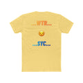 "...WTR...  ...SYC..." Casual Yellow Cotton Crew Shirt