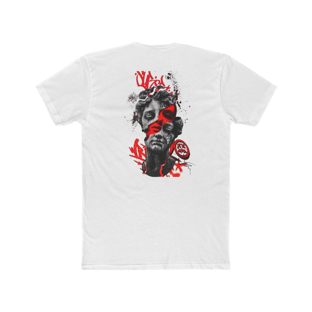“Red & Black Graffiti Face Art” Crew Shirt