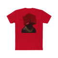 “Red Cube-Head Portrait with Gold Chain” Back Print